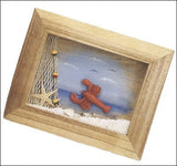 Framed Lobster and Net Coastal Wall Accent - view 1