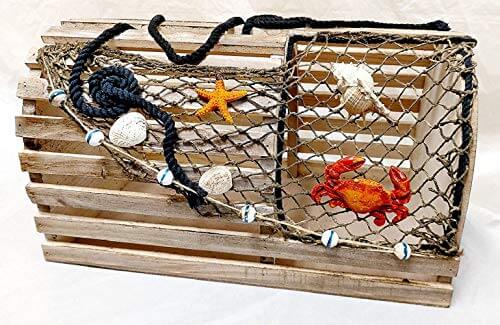 Weathered Wooden Trap Keepsake Box - view 1