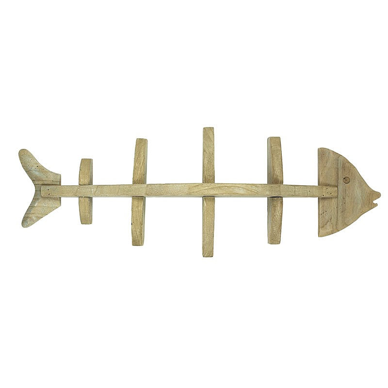 Wooden Fish Skeleton Wall Shelf - view 1