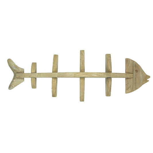 Wooden Fish Skeleton Wall Shelf - view 1