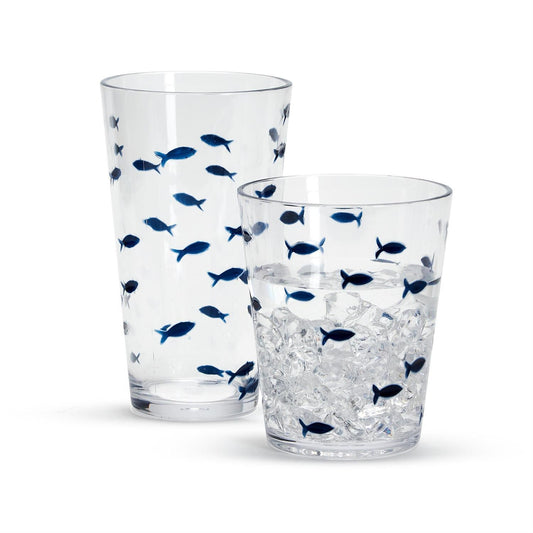 Blue Shoal Acrylic Drinking Glass - view 1