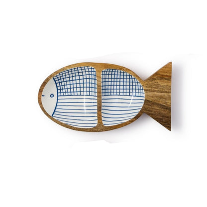 Mango Wood Fish Trinket Tray - view 4