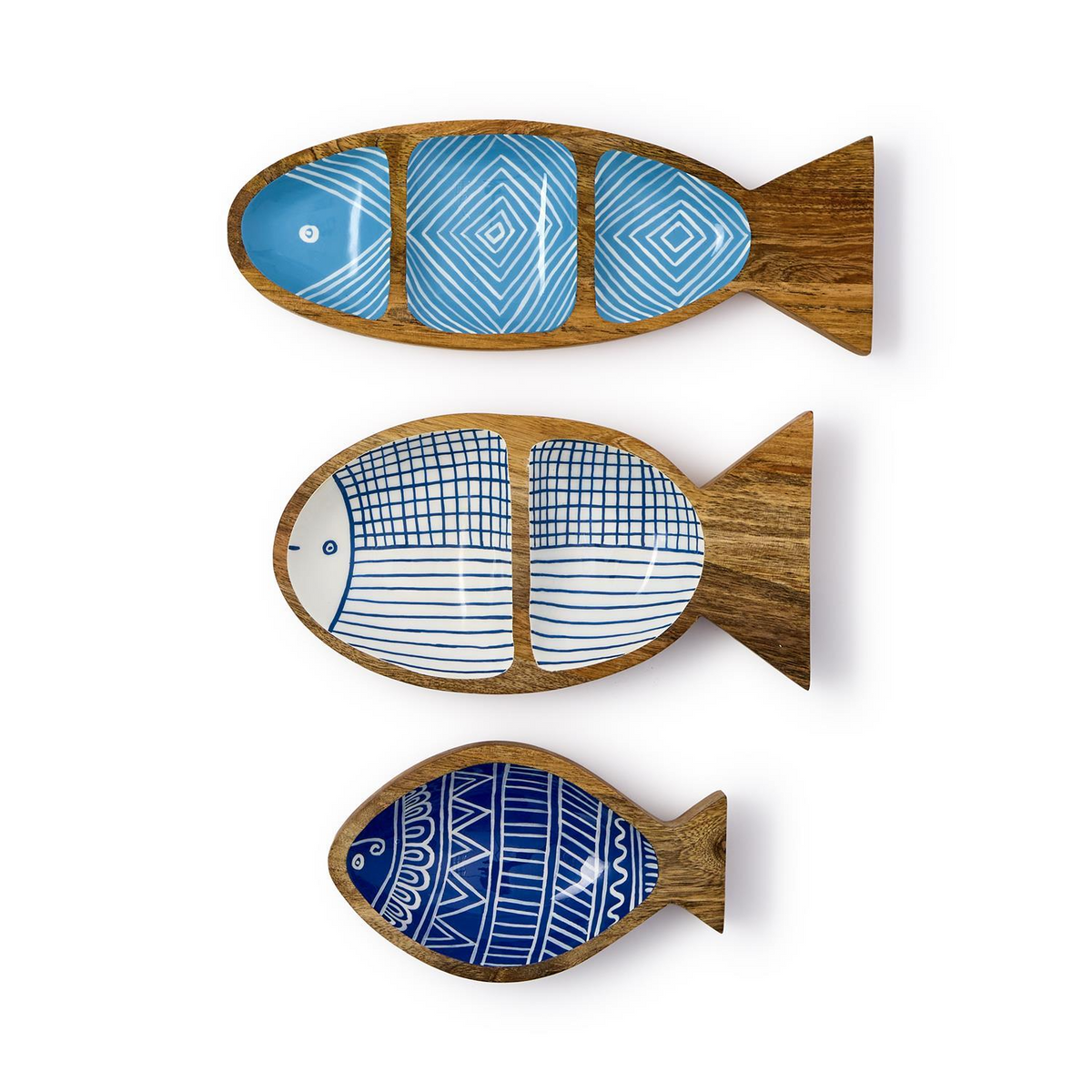 Mango Wood Fish Trinket Tray - view 2