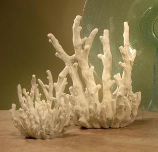 Tall White Branching Coral Sculpture - view 1