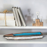 Weathered Blue Boat Display Tray - view 1